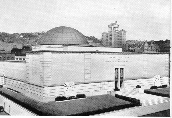 Photo of Buhl 
Planetarium, Pittsburgh in October of 1939